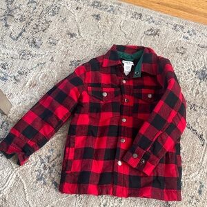 Tommy Bahama Red and Black Plaid Kids Jacket